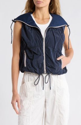 Free People Light Packer Hike Hooded Vest in Midnight Navy at Nordstrom Rack, Size X-Small