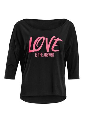 Winshape 3/4-Arm-Shirt WINSHAPE MCS001 ultra leicht, Damen, Gr. XXL, schwarz (schwarz, glitzer neon pink), 50% Modal, 50% Baumwolle, U-Boot-Ausschnitt, Shirts 