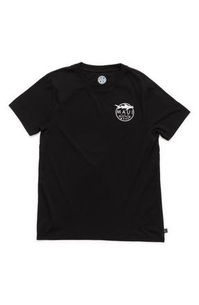 Maui and Sons Shark Logo Graphic T-Shirt in Black at Nordstrom, Size X-Large