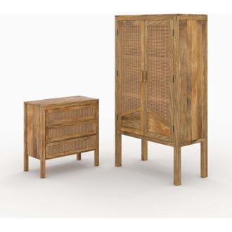 Rendez-Vous D&eacute;co Pack Tiki C&oacute;moda Y Armario De Madera