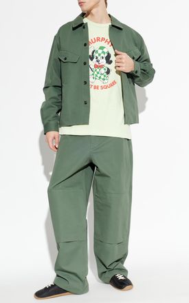 Kenzo T-shirt With Print, Mens, Green