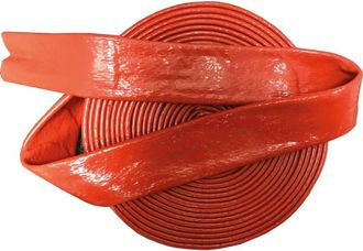 OEM Fuego Manguera De Silicona / Fibra De Vidrio. De Color Rojo. 20 X 24.60mm