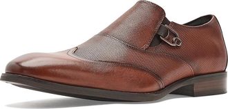 Stacy Adams Lockwood Wingtip Ornament Slip-On Loafer Mens Shoes Cognac : 11.5 M, Leather
