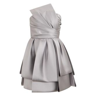 Alberta Ferretti Abito con silhouette voluminosa - - Dresses - Donna - Grigio - S