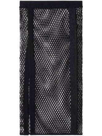 Off-white Gonna con banda logo - Nero