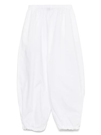 Pinko cotton tapered trousers - White