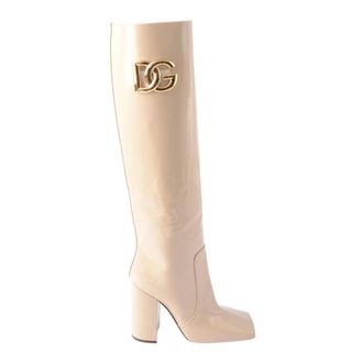 Dolce & Gabbana Women Boots - female - Dolce & Gabbana - Heeled Boots - Beige - 5 UK - Shoes