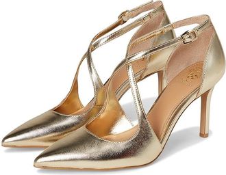 Vince Camuto Noreta High Heel Pump Womens Shoes Egyptian Gold : 8.5 M, Leather