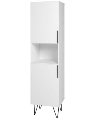 Manhattan Comfort Beekman 17.51 Narrow Bookcase Cabinet