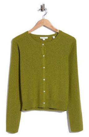 Vince Wool Blend Ribbed Cardigan in Herbaria at Nordstrom Rack, Size X-Large