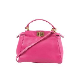 Fendi Pre-owned Handbags, female, Pink, Size: ONE SIZE Pre-owned Peekaboo Mini