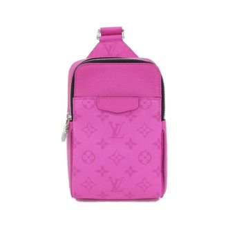 Louis Vuitton Fuchsia Coated Canvas Leather Shoulder Bag Sling Bag (Pre-Owned)