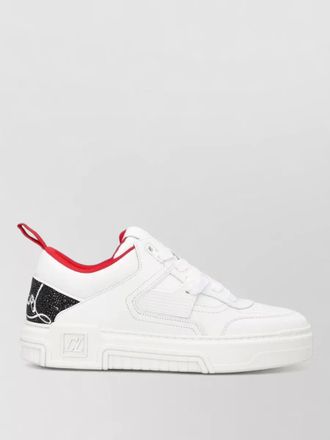 Christian Louboutin astroloubi leather sneakers pull tab sole