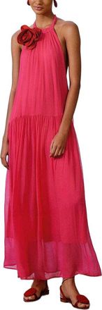 Farm Rio Pink Flower Maxi Dress