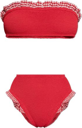 Hunza G Donna, Costumi da bagno, Rosso, Taglia unica, new