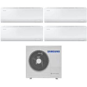 Samsung Cuatro Split Inverter Aire Acondicionado Cebu Serie 7+7+12+12 Btu Con Aj080txj4kg R-32 Wi-fi Integrado 7000+7000+12000 - Nuevo - Samsung