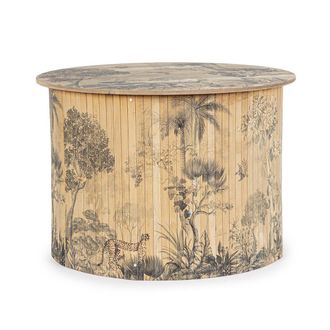 BIZZOTTO Namika round bamboo table d58x40h