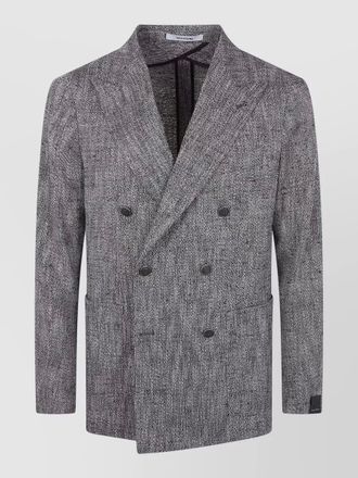Tagliatore montecarlo double breasted jacket notch lapel