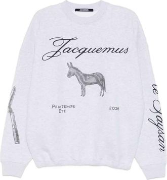 Jacquemus Jacquard Sweatshirt With Graphic Print