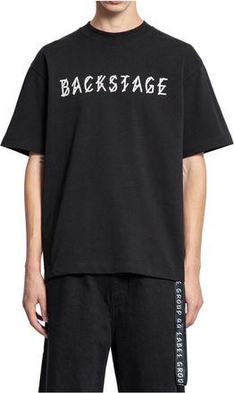44 Label Group Tops, Heren, Zwart, XL, Katoen, Backstage Tee