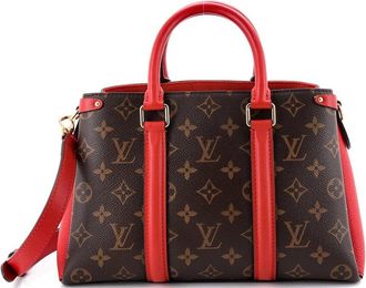 Louis Vuitton Red Monogram Canvas & Leather Soufflot Bb (Authentic Pre-Loved)