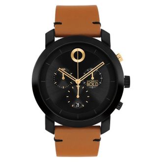 Movado Trend Impulse Chronograph Quartz Black Dial Watch 3601359