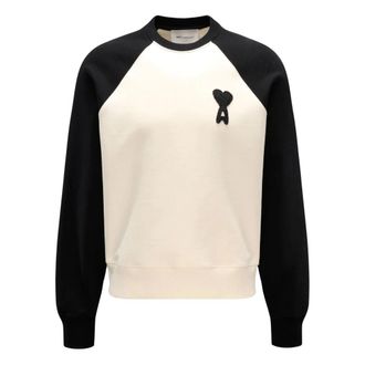 Ami Ami de Coeur Sweatshirt - male - Ami Paris - Sweatshirts - White - S - Sweatshirts & Hoodies