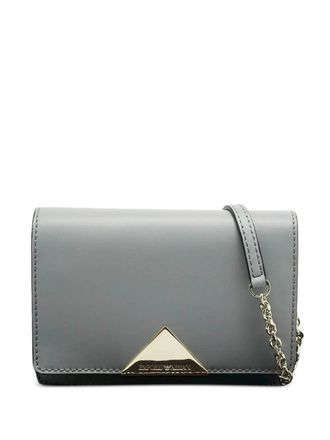 Emporio Armani Astrid chain-strap leather cross body bag - Grey