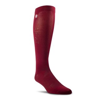Ariat TEK Radiant Socks in Burnt Russet, Size OS
