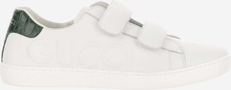 Gucci Boys Kids Sneakers Ace White Leather Trainers