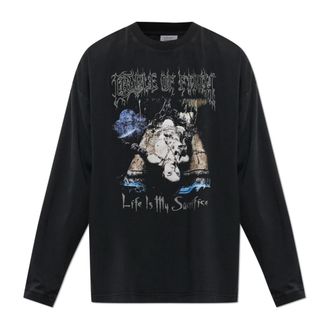 VETEMENTS Heren, Tops, Zwart, Maat: L Katoen