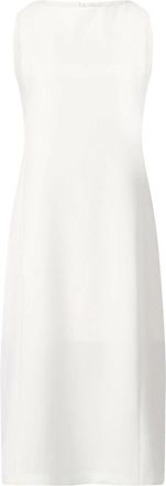 Kiltie Klassieke mouwloze midi-jurk - Dames - Casual kleedjes - Wit - XS - Kleedjes