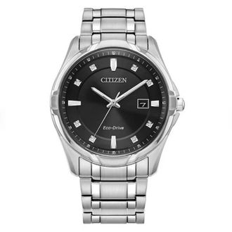 Citizen Classic Diamond Black Dial Mens Watch BM7500-51E
