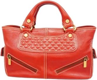 Celine Pre-owned Handbags, female, Red, Size: ONE SIZE Pre-owned Vintage Handbag
