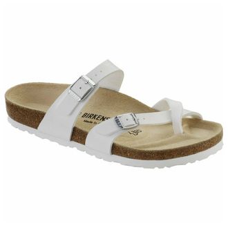 Birkenstock Mayari Synthetic Womens Toe Post Sandals - White - Size:UK 6