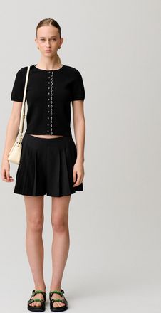 Claudie Pierlot Cardigan maille contrast&eacute;