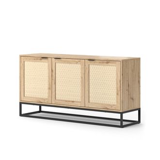 Vicco Aparador Natal, Marr&oacute;n, 40 X 72.5 Cm Con 3 Puertas, Vicco