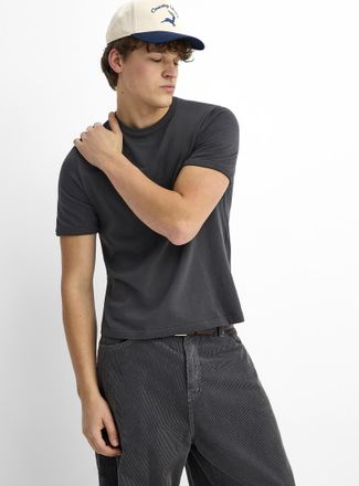 Djab Mens Monochrome ringer T-shirt Retro fit