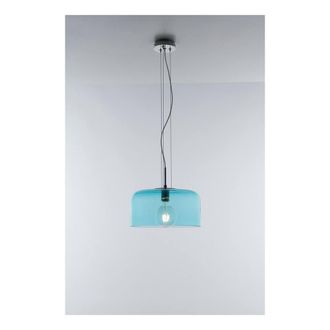 Netlighting Gibus Glass Dome Ceiling Pendant Blue E27