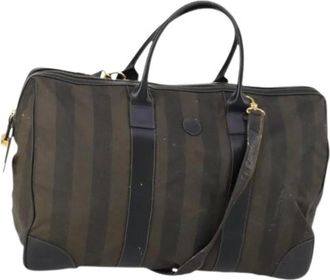 Fendi Pre-owned Weekend Bags, female, Black, Size: ONE SIZE Pre-owned Plastic Weekend Bag