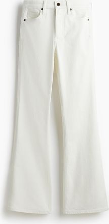 H&M Flared High Jeans - White