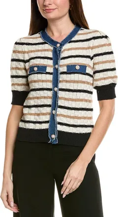 Ellen Tracy Pointelle Cardigan