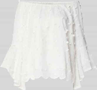 Apricot Blusenshirt mit Spitze in Offwhite, Gr&ouml;&szlig;e XXL