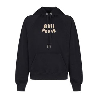 Ami Hoodies, male, Blue, Size: L Blue Hoodie Sweater
