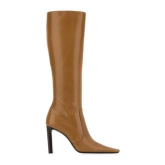 Saint Laurent Jerome 95 Sanson B - female - Saint Laurent - Heeled Boots - Brown - 8 UK - Shoes