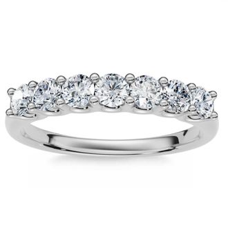 Pompeii3 1/2Ct Diamond Wedding Ring Gold U Prong Lab Grown