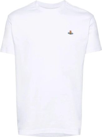 Vivienne Westwood Unisex Classic T-Shirt With Multicolour Orb Patch