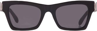 Ferragamo Grey Cat Eye Ladies Sunglasses SF2013S 001 52