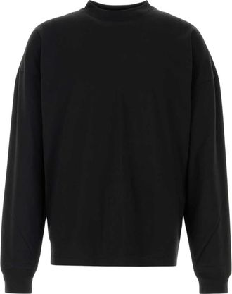 The Row Dolino T-shirt - Heren - Longsleeves - Zwart - L - Katoen - Tops