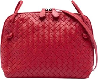 Bottega Veneta Pre-owned Cross Body Bags, female, Red, Size: ONE SIZE Pre-owned Nodini Crossbody Bag